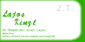 lajos kinzl business card